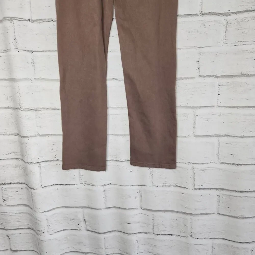 Wilfred Free Aritzia Womens Brown The Melina High Rise Straight Leg Jeans Size 2